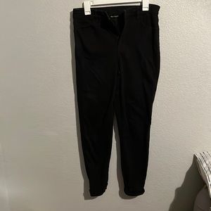 Black straight leg jeans American eagle